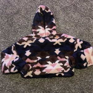 Aeropostale Cropped Fuzzy hoodie